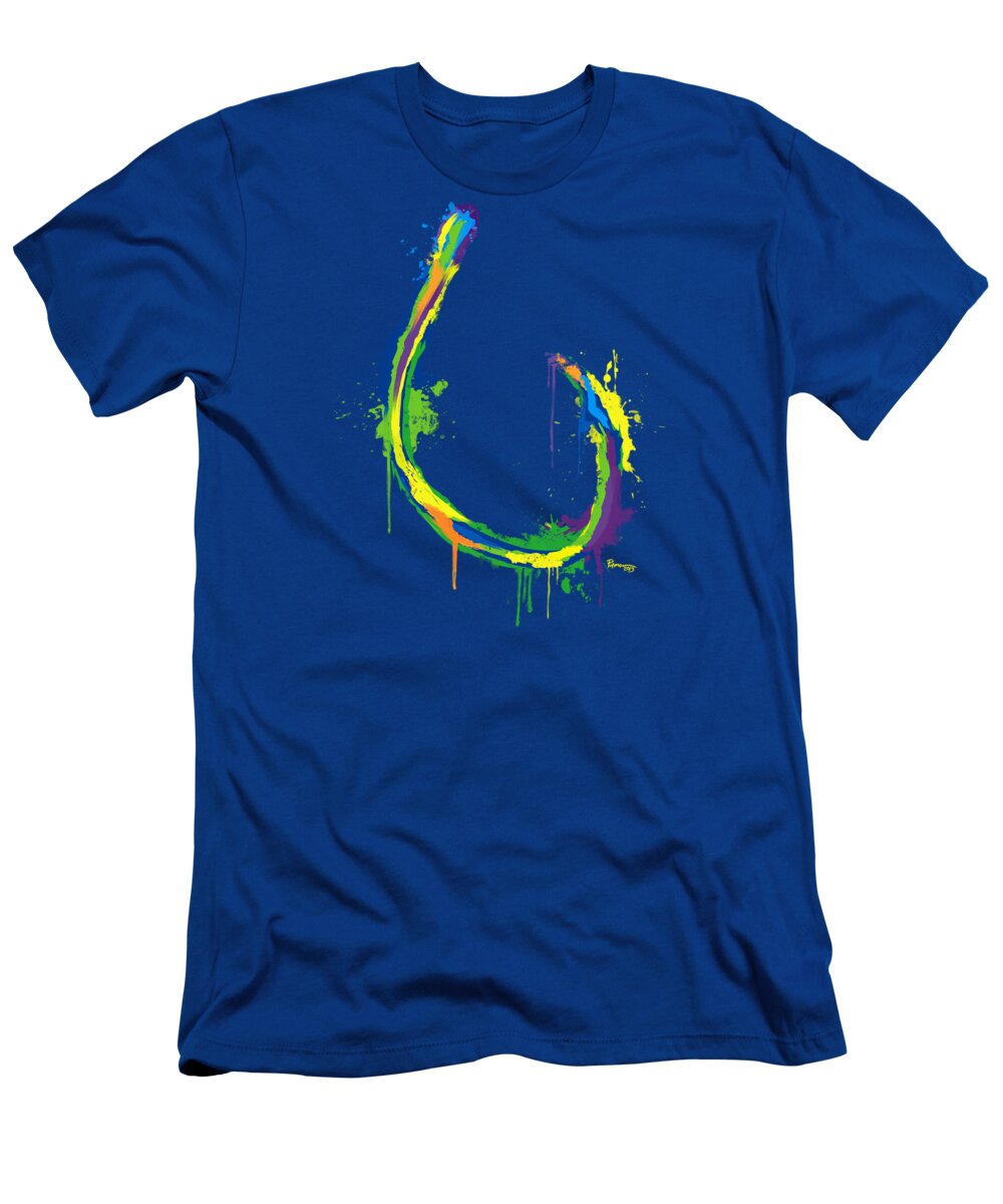 Circle Hook T-Shirt by Kevin Putman - Kevin Putman - Artist Website