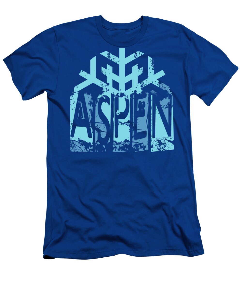 Aspen T-Shirt featuring the digital art Aspen by David G Paul