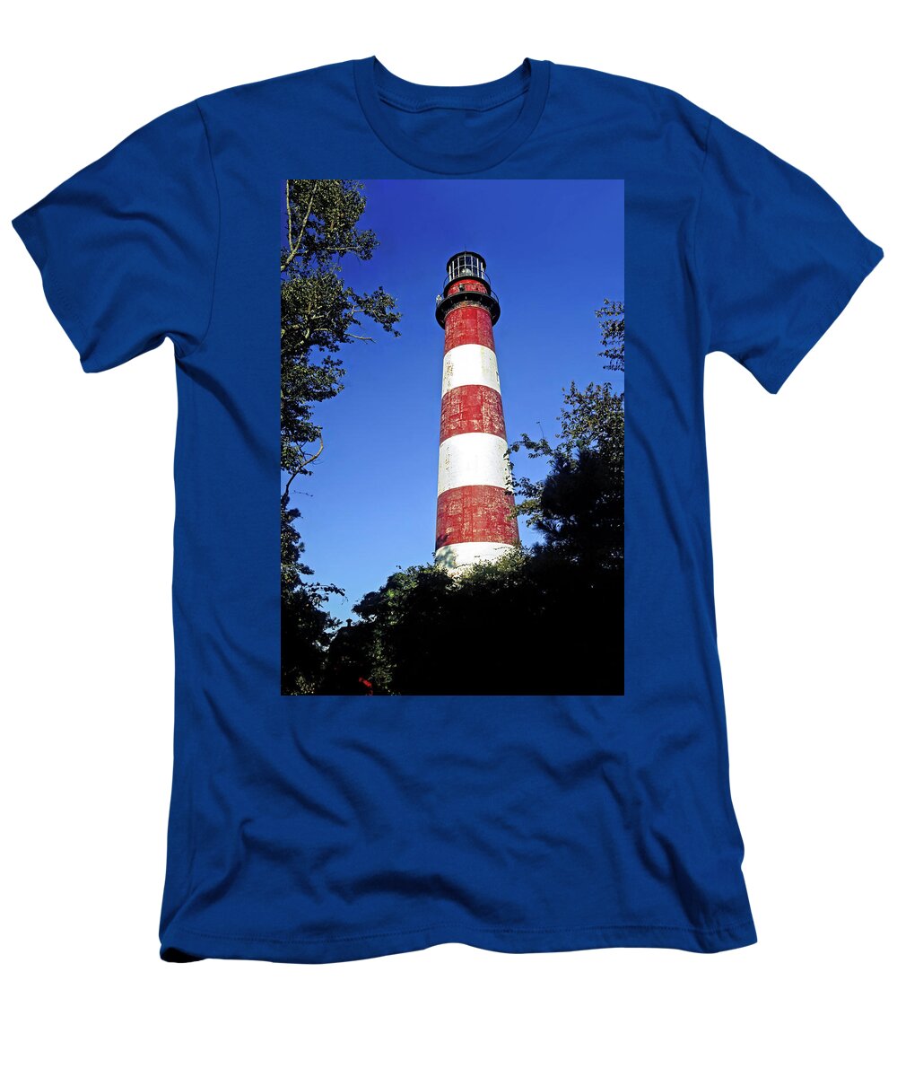 Assateague Lighthouse T-Shirt featuring the photograph Assateague Lighthouse by Sally Weigand