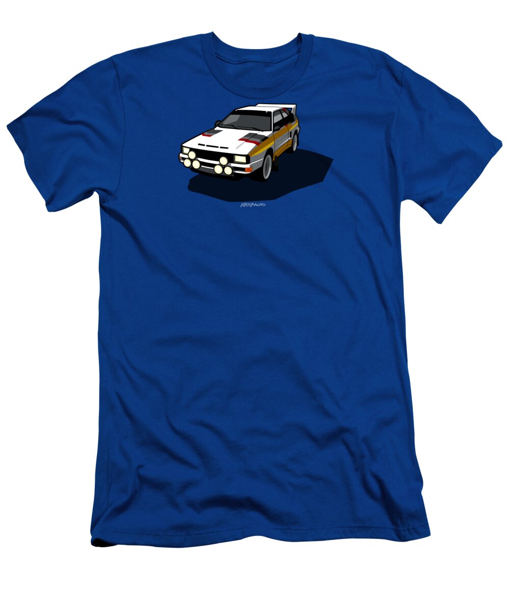 Audi Sport Quattro Ur-Quattro Rally Poster T-Shirt for Sale by Tom ...