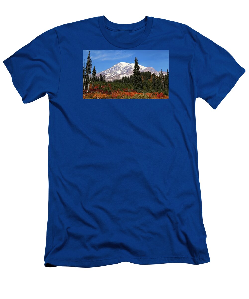 Autumn At Paradise T-Shirt featuring the photograph Autumn at Paradise by Lynn Hopwood