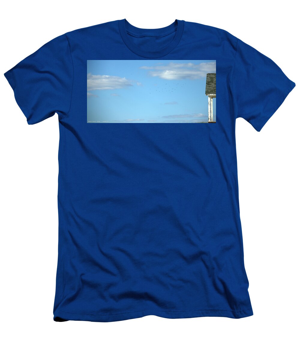 Back Door View T-Shirt featuring the photograph Back Door View by Edward Smith