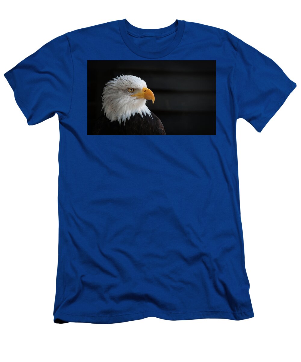 Usa T-Shirt featuring the photograph Bald Eagle Art Portrait Photography by Wall Art Prints