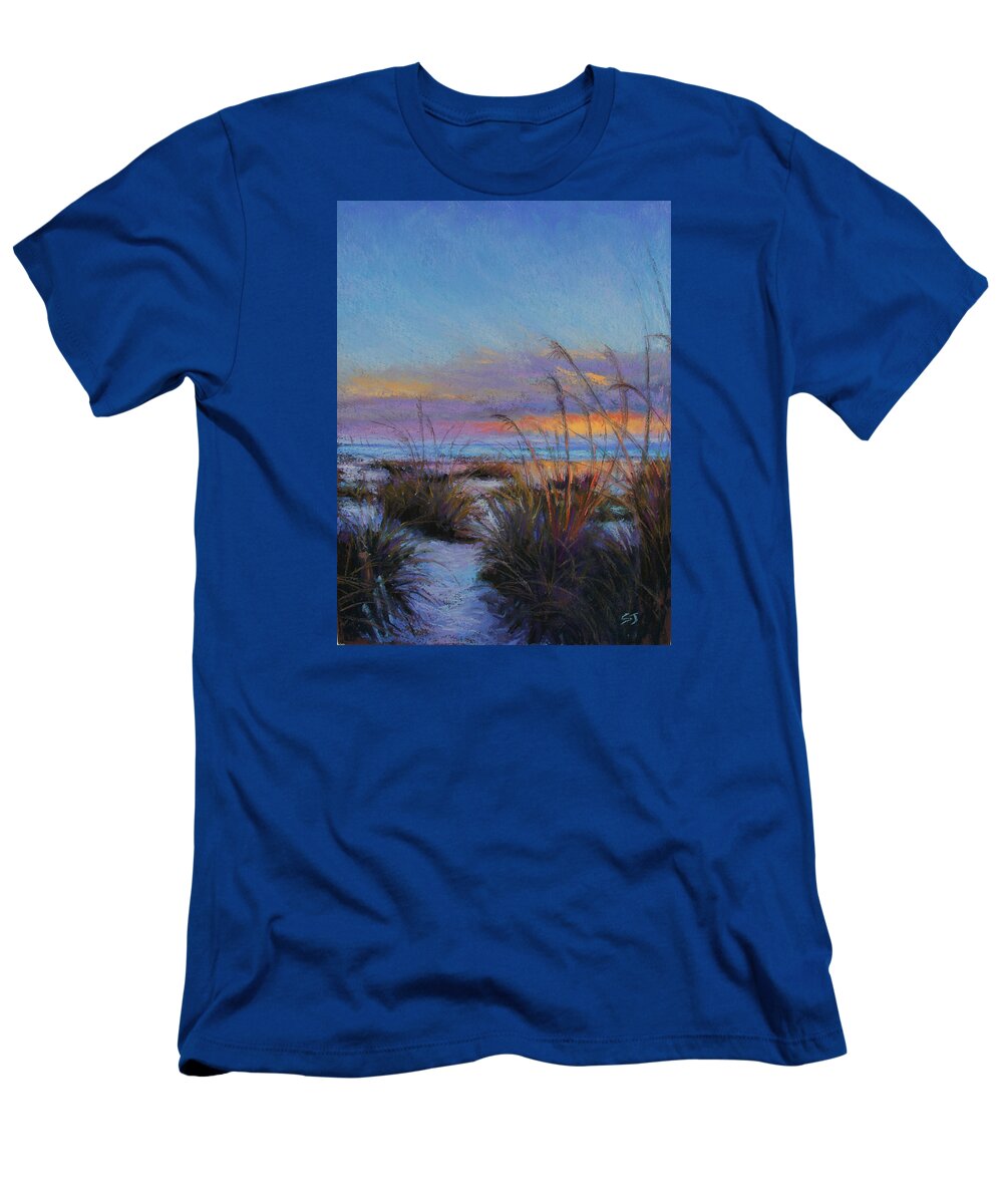 Beach T-Shirt featuring the pastel Beach Escape by Susan Jenkins