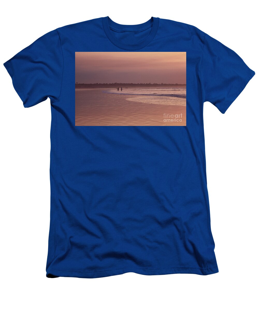 Ecuador T-Shirt featuring the photograph Beachcombers by Kathy McClure