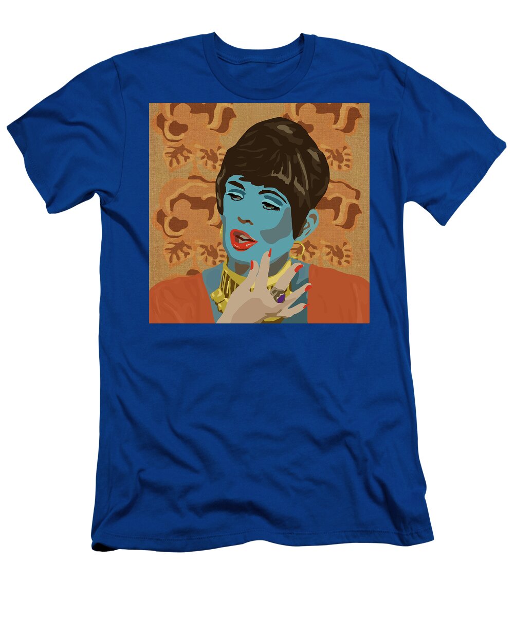 Beverly T-Shirt featuring the digital art Beautiful Lips - Abigail's Party - Alison Steadman by Big Fat Arts