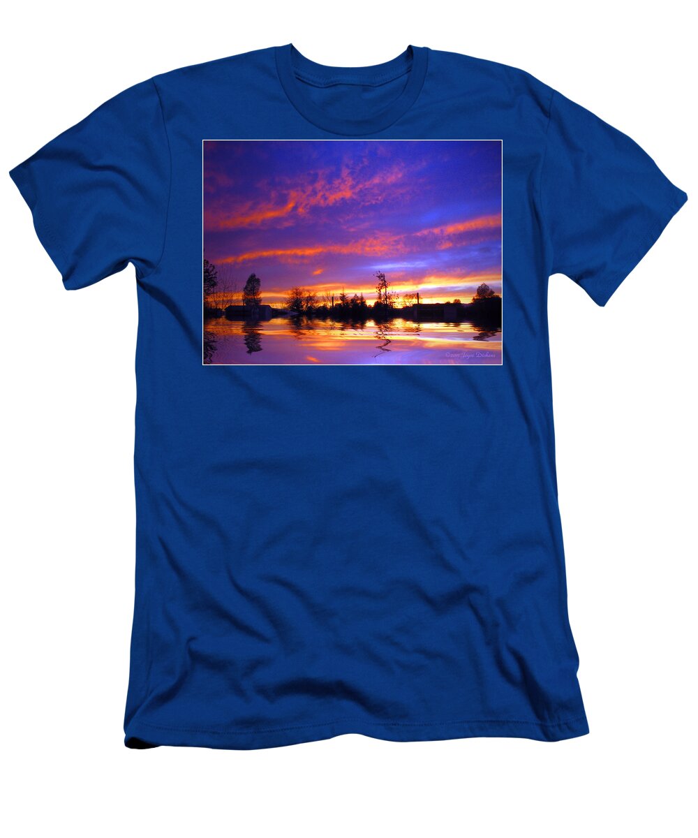 Sunset T-Shirt featuring the photograph Beauty In The Storm by Joyce Dickens