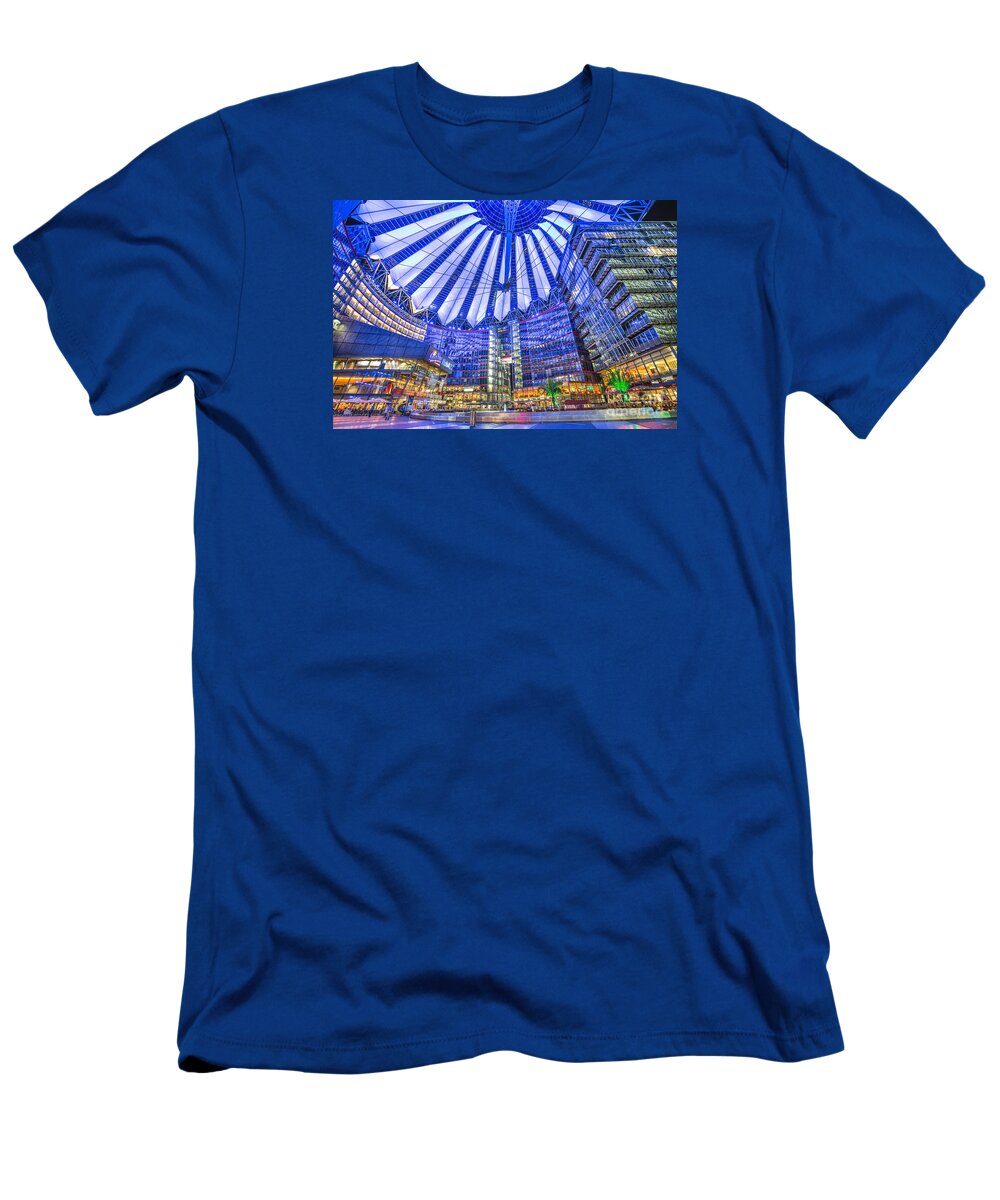 Architectural T-Shirt featuring the photograph Berlin Sony Center by JR Photography