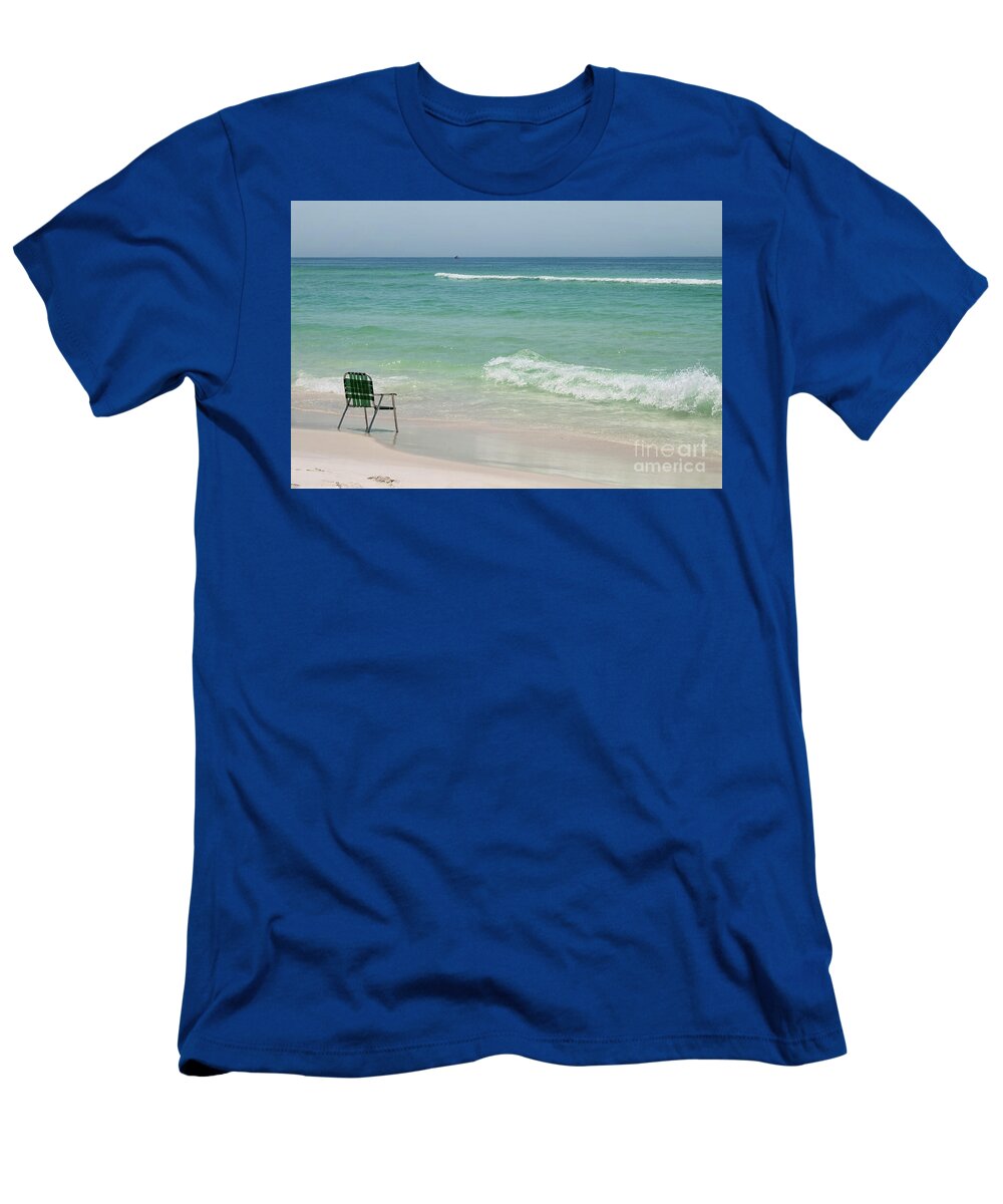 Beach T-Shirt featuring the photograph Best Seat by Karen Adams