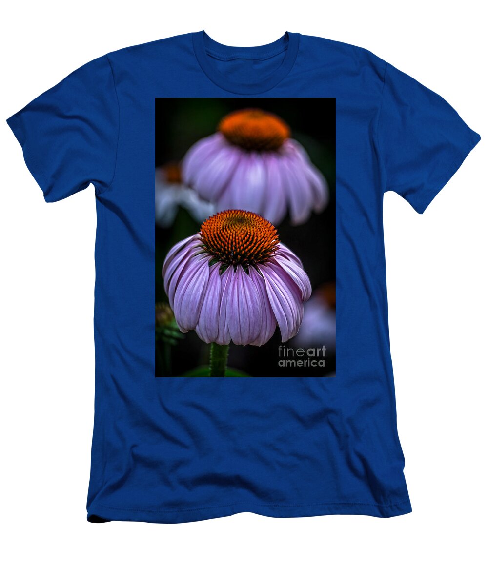 Cone Flower T-Shirt featuring the photograph Cone Flower Twins by James Aiken
