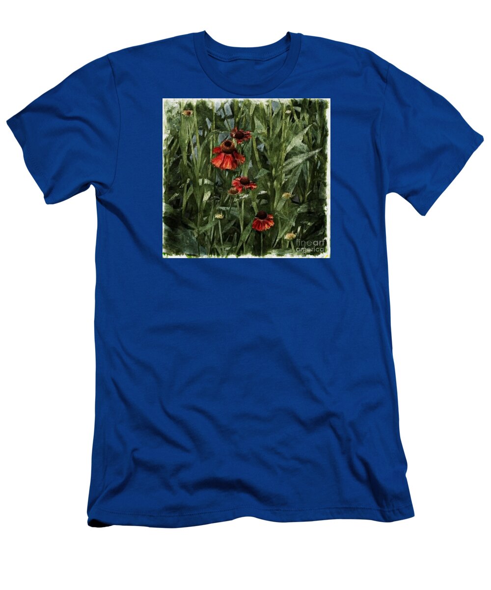 Flora T-Shirt featuring the photograph Blanket Flowers by Marcia Lee Jones