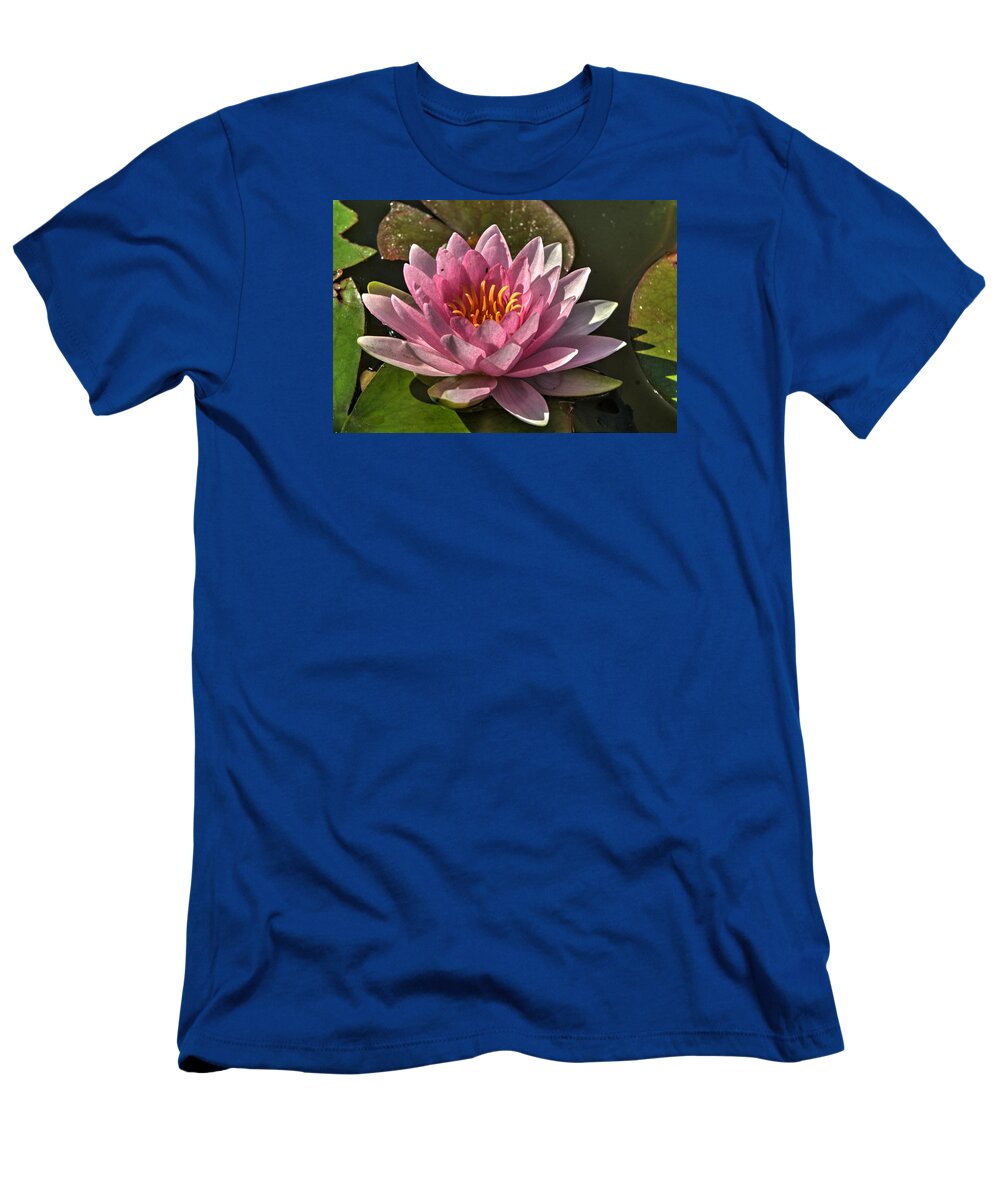 Bloom T-Shirt featuring the photograph Blossoms and Lily Pads 5 by Dimitry Papkov