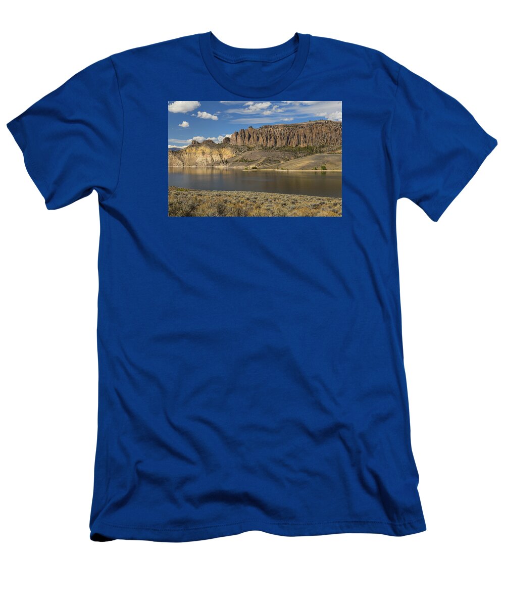 Scenic T-Shirt featuring the photograph Blue Mesa Dillon Pinnacles by James BO Insogna