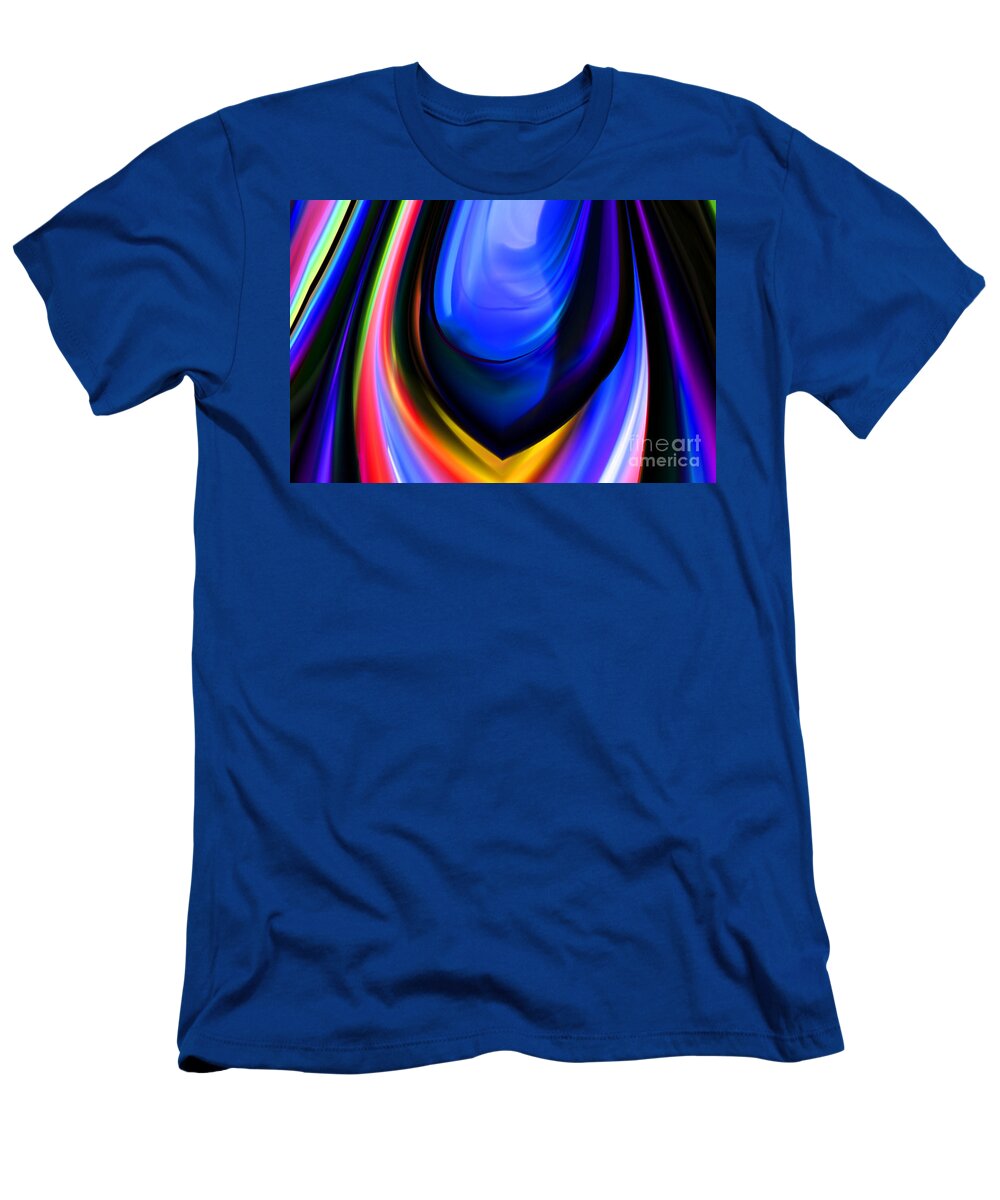  T-Shirt featuring the photograph Blue Orb by Elaine Hunter