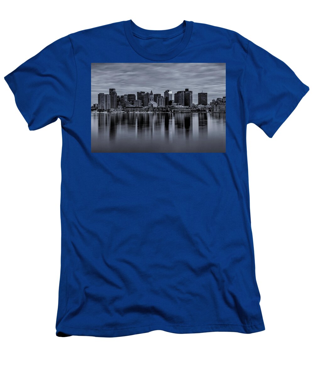 Boston T-Shirt featuring the photograph Boston in Monochrome by Rob Davies