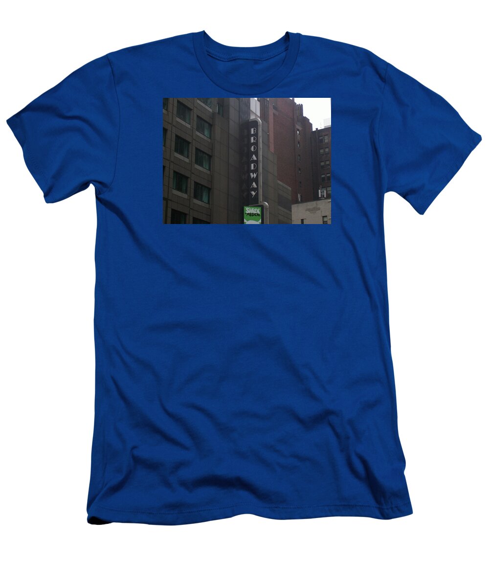 New York T-Shirt featuring the photograph Broadway by Angel Patterson