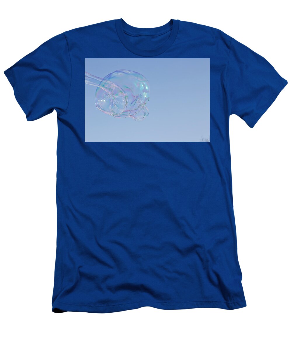 Bubbles T-Shirt featuring the photograph Bubble Fun 1 by DiDesigns Graphics