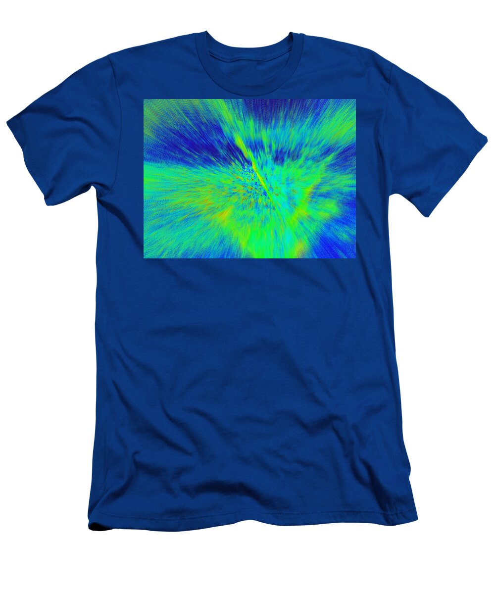 Blue T-Shirt featuring the photograph Bursting by Betty-Anne McDonald