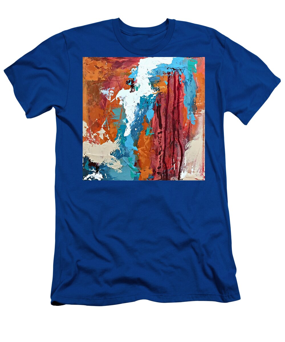 Abstract T-Shirt featuring the painting Canyon Song no. 2 by Mary Mirabal