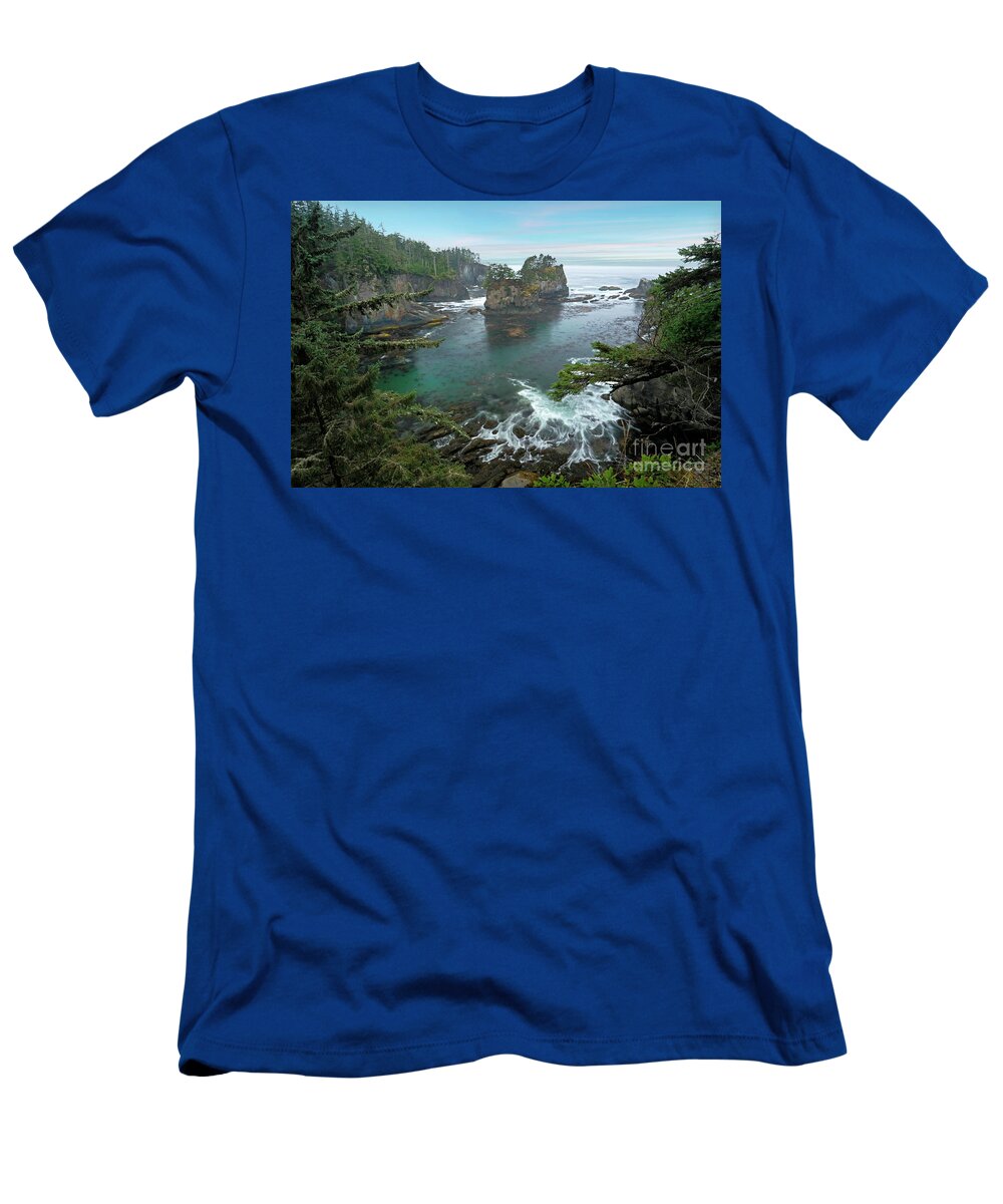 Cape Flattery T-Shirt featuring the photograph Cape Flattery North Western Point by Martin Konopacki