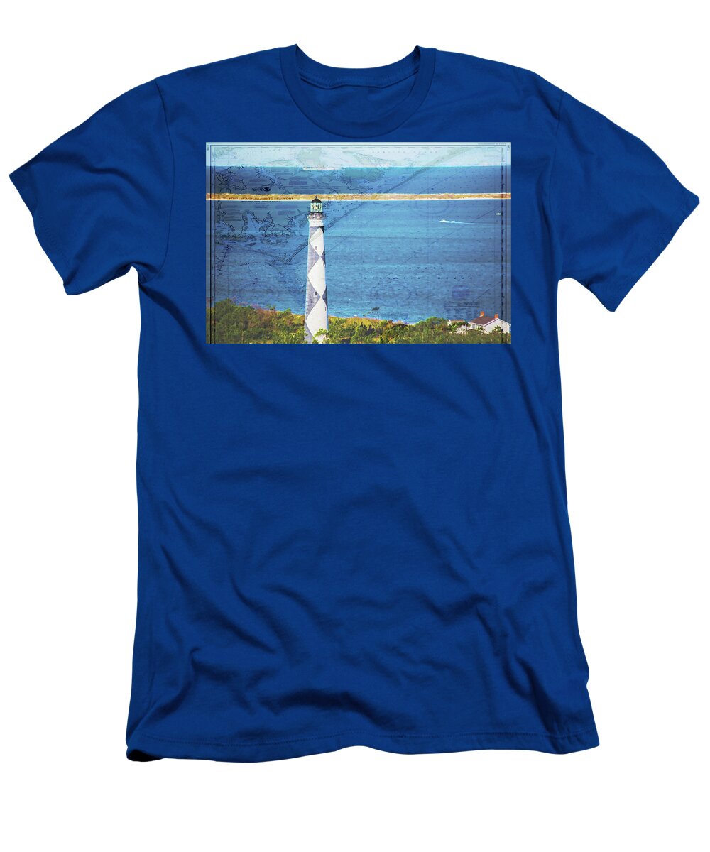 Cape Lookout T-Shirt featuring the photograph Cape Lookout Chart by Paula OMalley