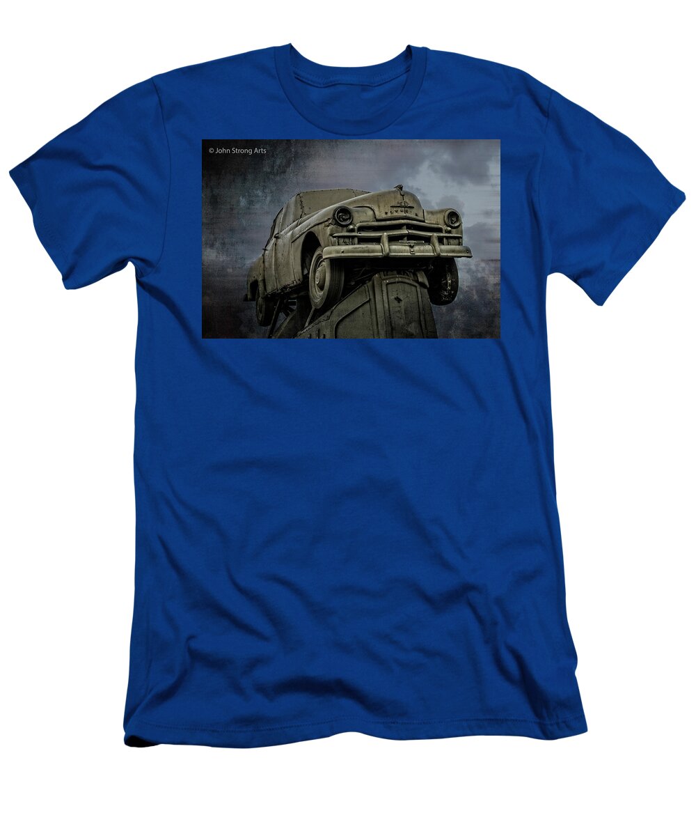 Alliance T-Shirt featuring the photograph Carhenge - Plymouth Rock by John Strong