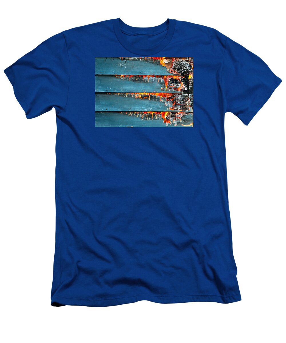 Fire T-Shirt featuring the photograph Charred Remains by Todd Klassy