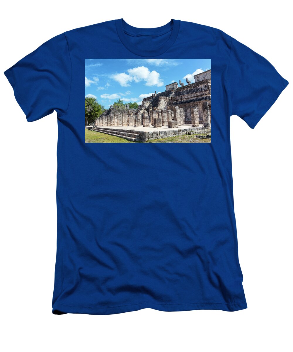 Chichen Itza T-Shirt featuring the photograph Chichen Itza Temple of the Warriors by Jess Kraft