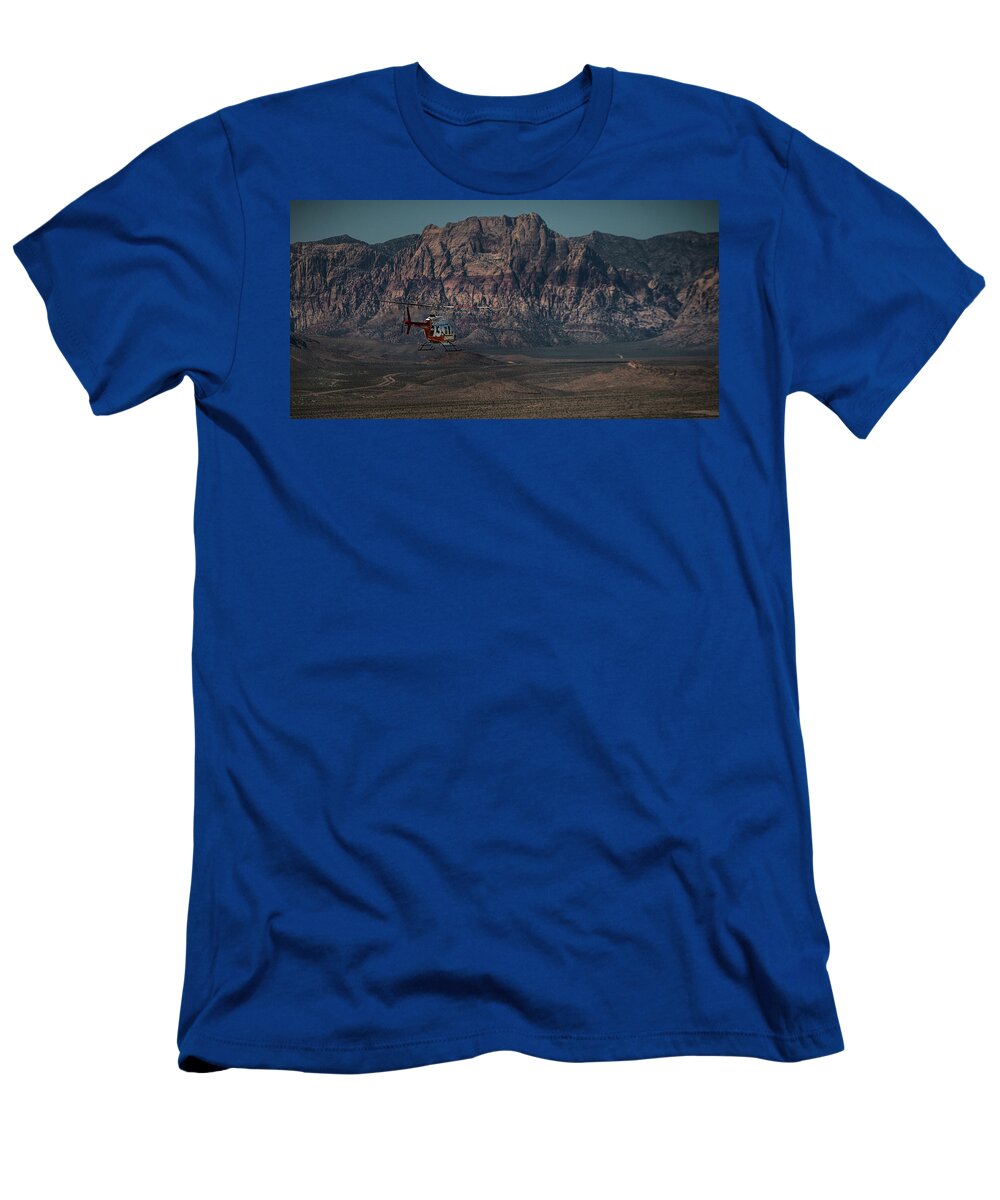 Helicopter T-Shirt featuring the photograph Chopper 13-1 by Ryan Smith