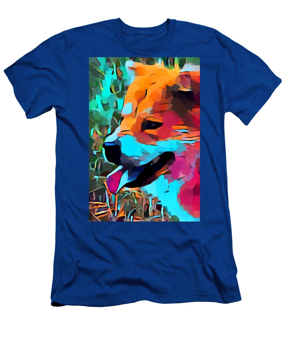 Chow Chow T-Shirt featuring the painting Chow Chow by Chris Butler