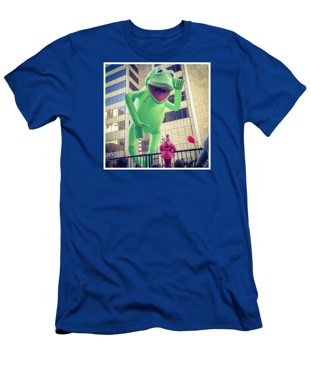  T-Shirt featuring the photograph Christmas Parade, Dallas by Alexis Fleisig