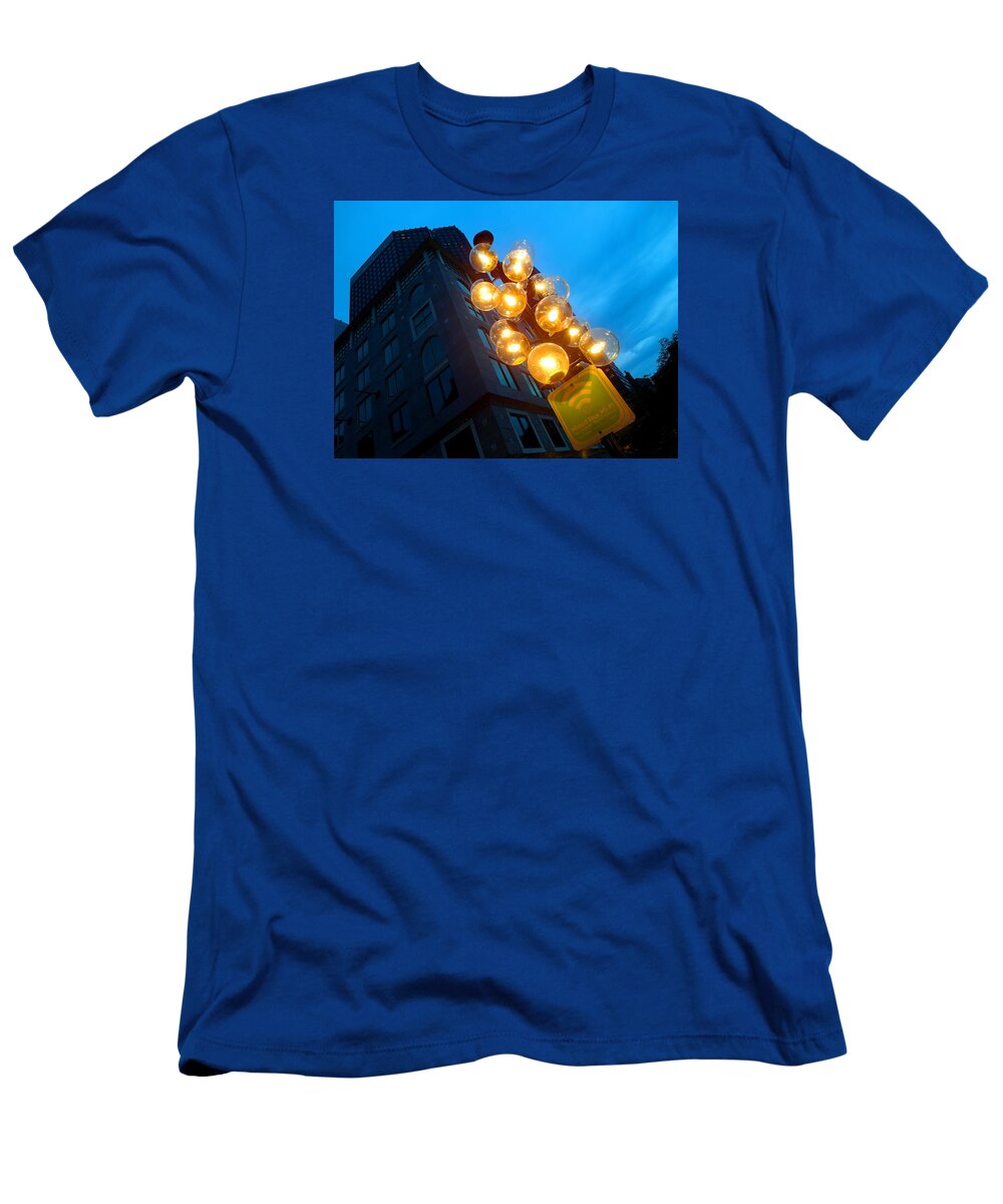 Boston T-Shirt featuring the photograph Circles of Light by Christopher Brown