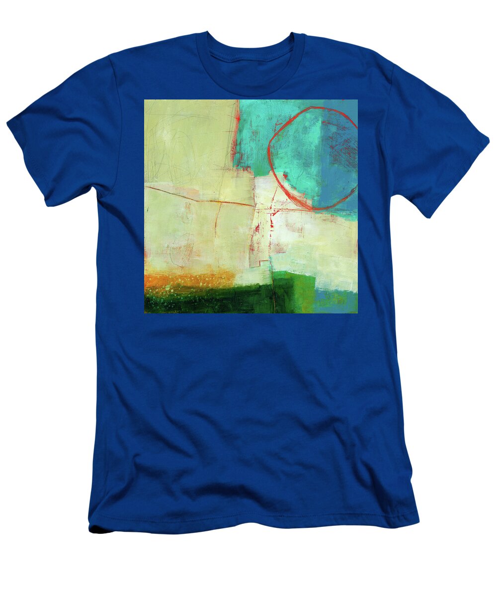 Jane Davies T-Shirt featuring the painting Coastal Fragment #7 by Jane Davies