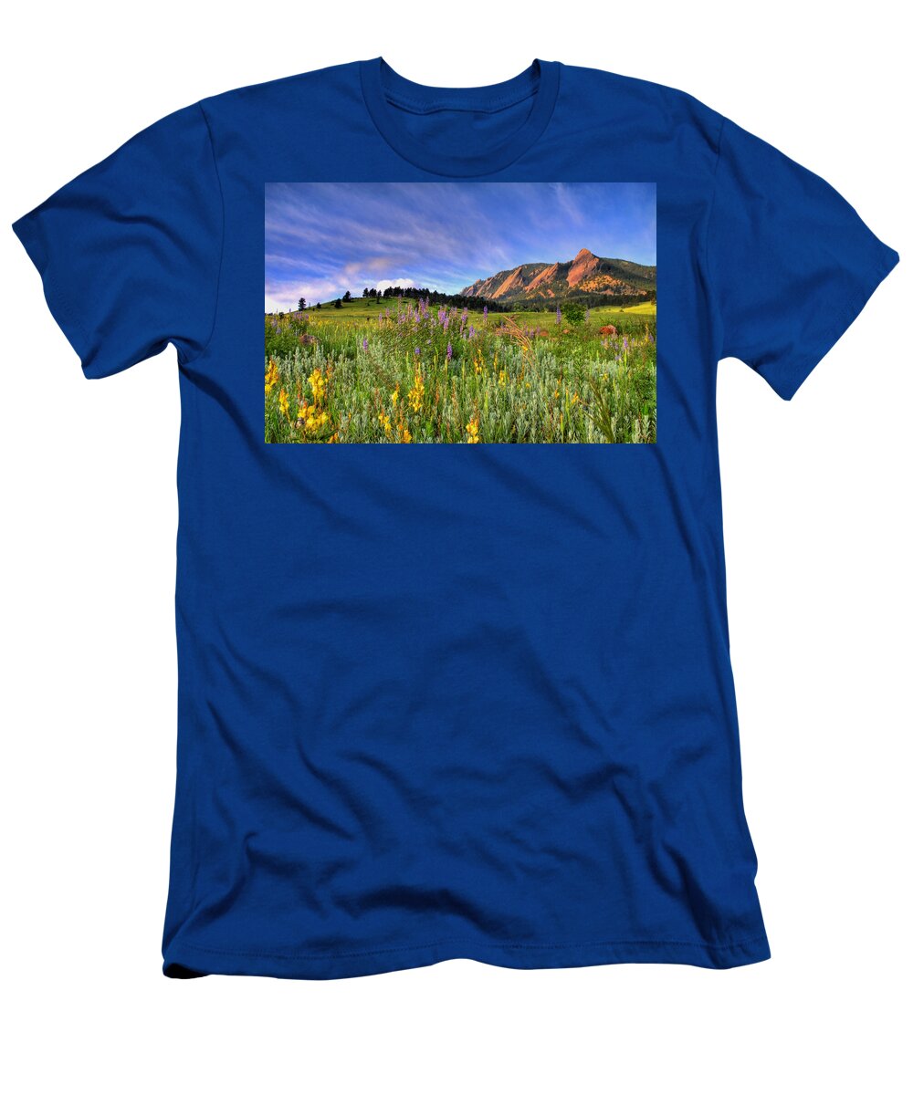 Colorado T-Shirt featuring the photograph Colorado Wildflowers by Scott Mahon