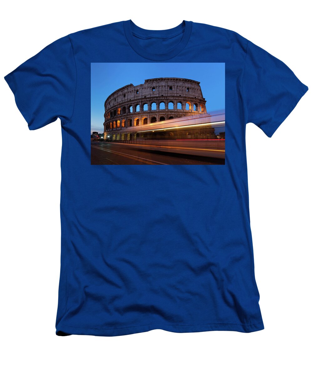 Colosseum T-Shirt featuring the photograph Colosseum Rush by Rob Davies