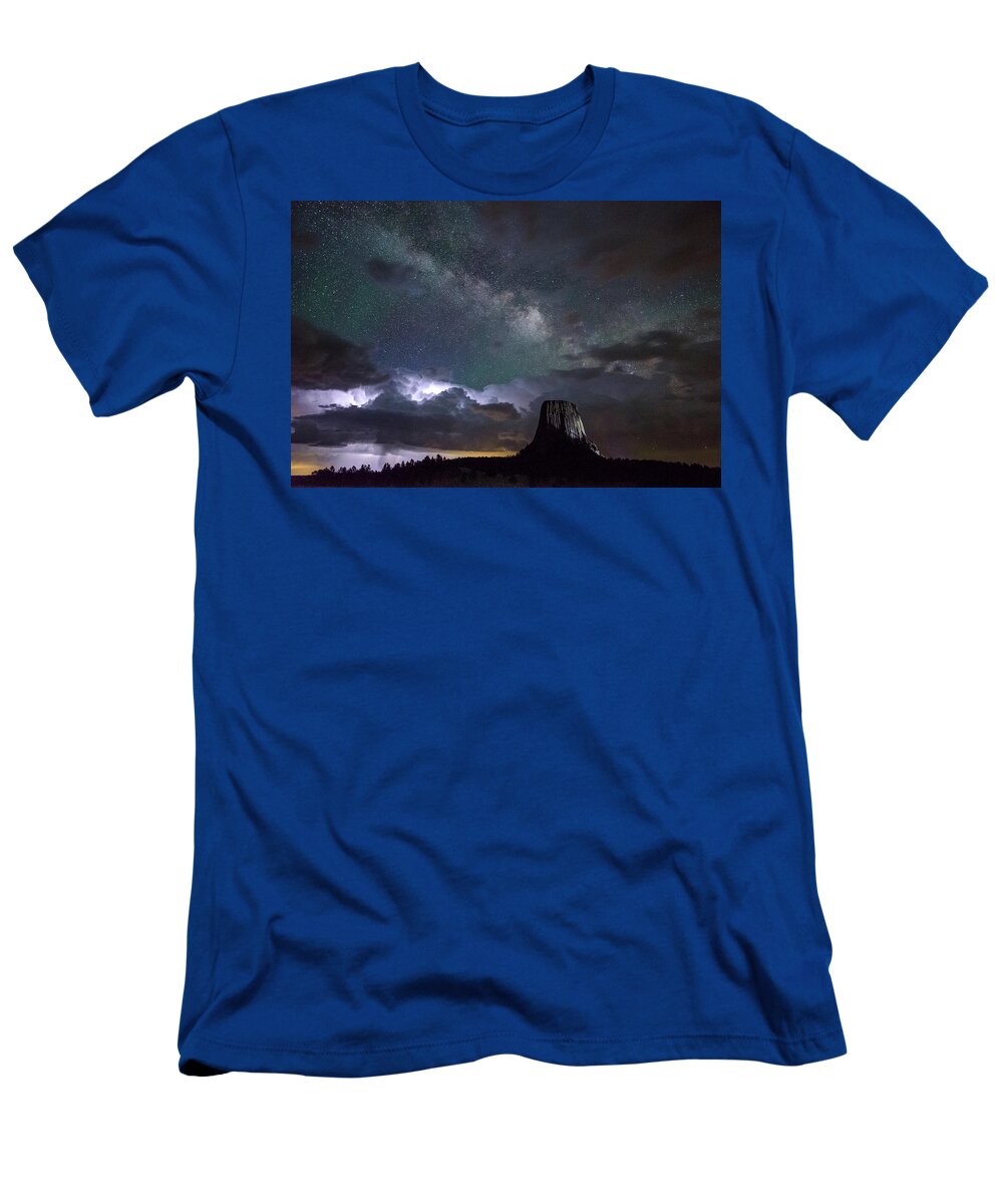 Devils Tower T-Shirt featuring the photograph Convergence I by Greni Graph