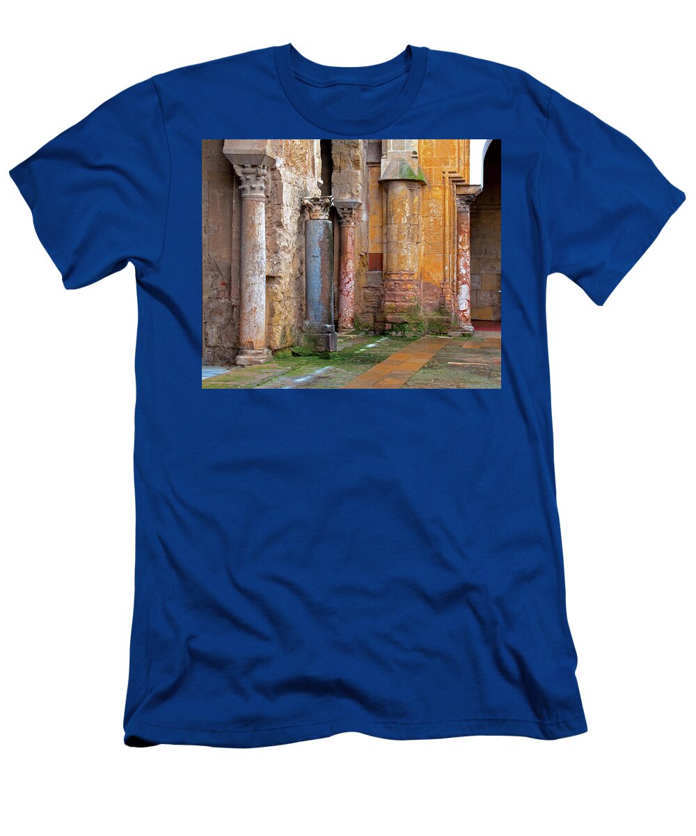 Cordoba Spain T-Shirt featuring the photograph Cordoba Columns - Cordoba, Spain by Denise Strahm