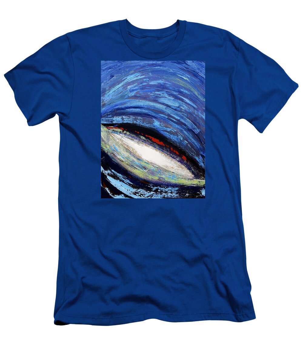 Abstract. Blues T-Shirt featuring the painting Core by Dick Bourgault