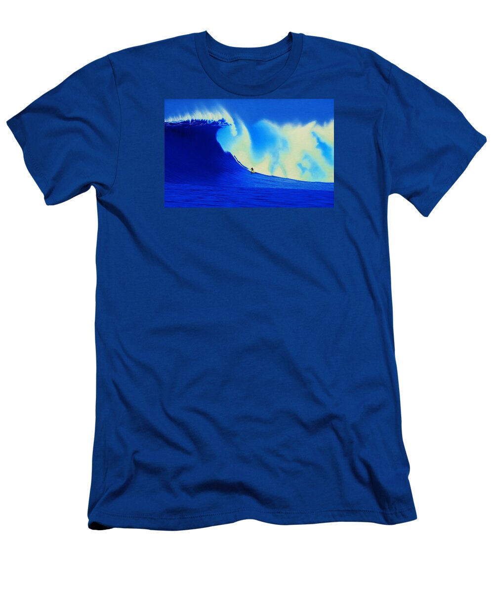 Surfing T-Shirt featuring the painting Cortes Bank XXL 1-5-2008 by John Kaelin