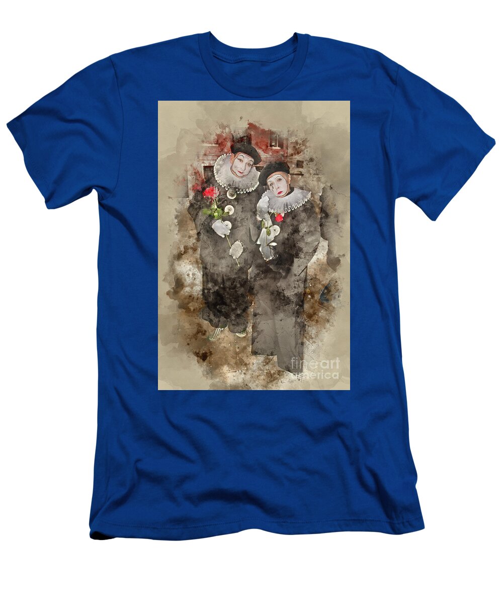 Italy T-Shirt featuring the photograph Cosplayer Couple Venice 2017 by Jack Torcello