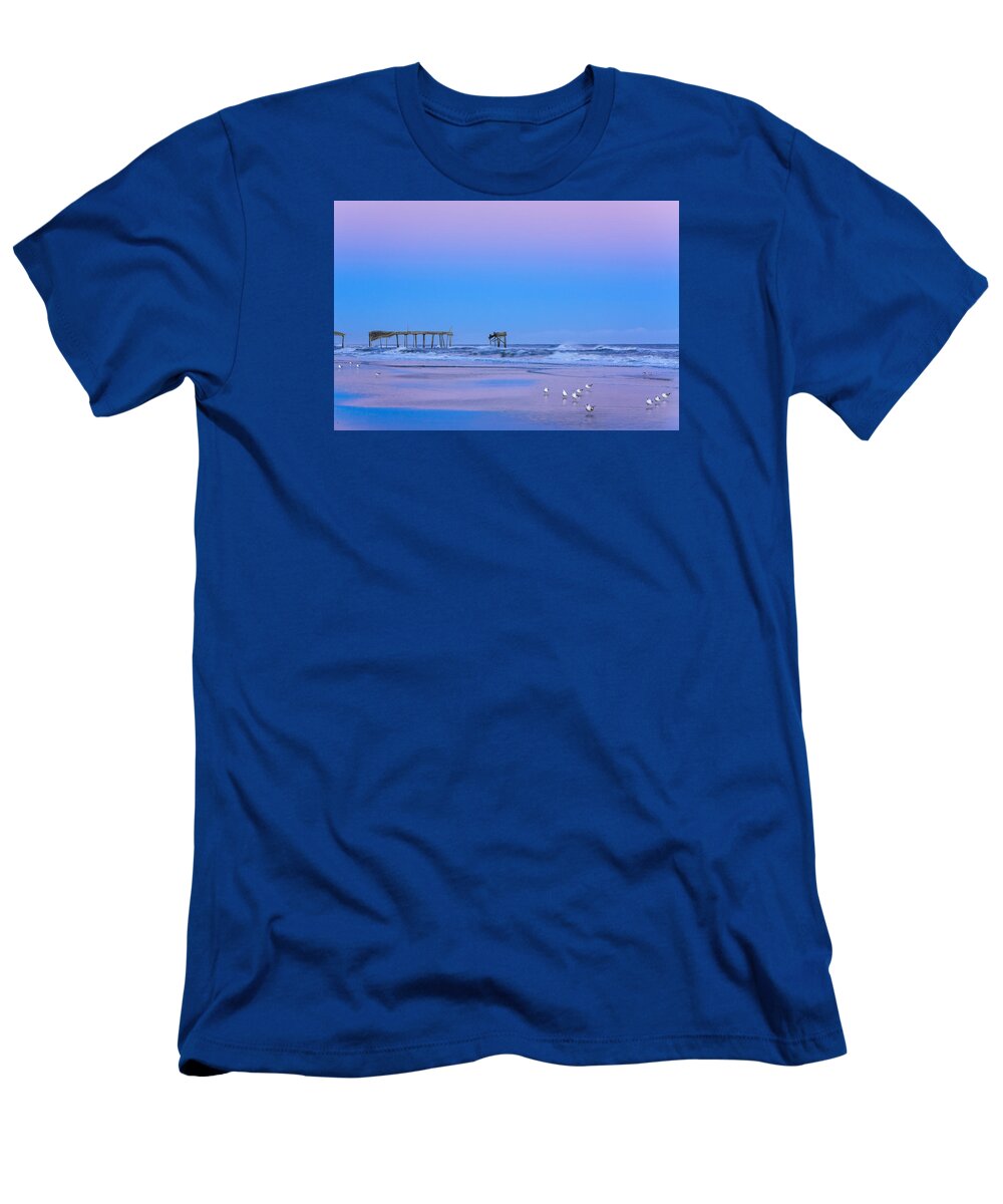 Nags Head T-Shirt featuring the photograph Cotton Candy Sunset by Joni Eskridge