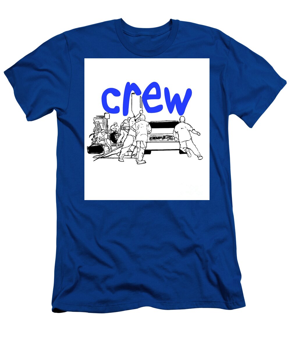 Pit Crew T-Shirt featuring the photograph Crew by Tom Griffithe