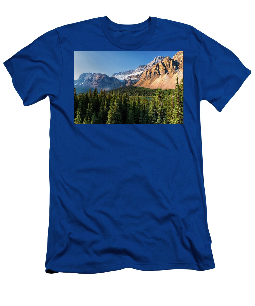 Alberta Canada T-Shirt featuring the photograph Crowfoot Glacier by Dennis Kowalewski