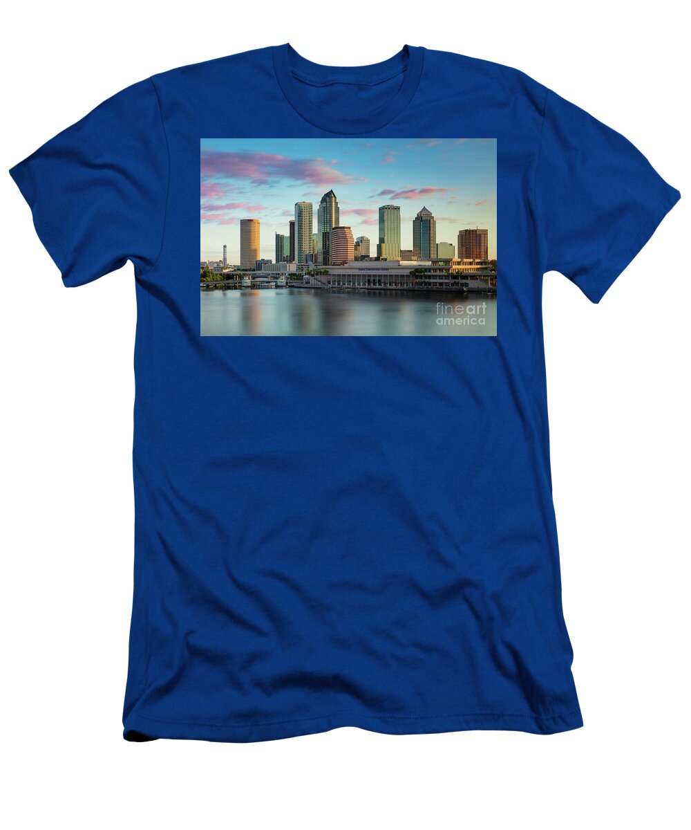 Tampa T-Shirt featuring the photograph Dawn over Tampa Florida by Brian Jannsen