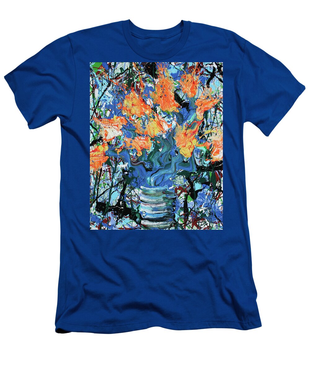 Splash T-Shirt featuring the painting Dear Vincent, I Love You. Jackson by Ric Bascobert