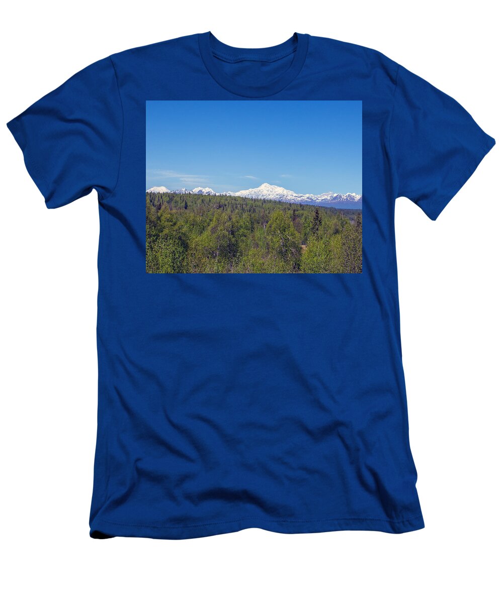 Alaska T-Shirt featuring the photograph Denali by Allan Levin