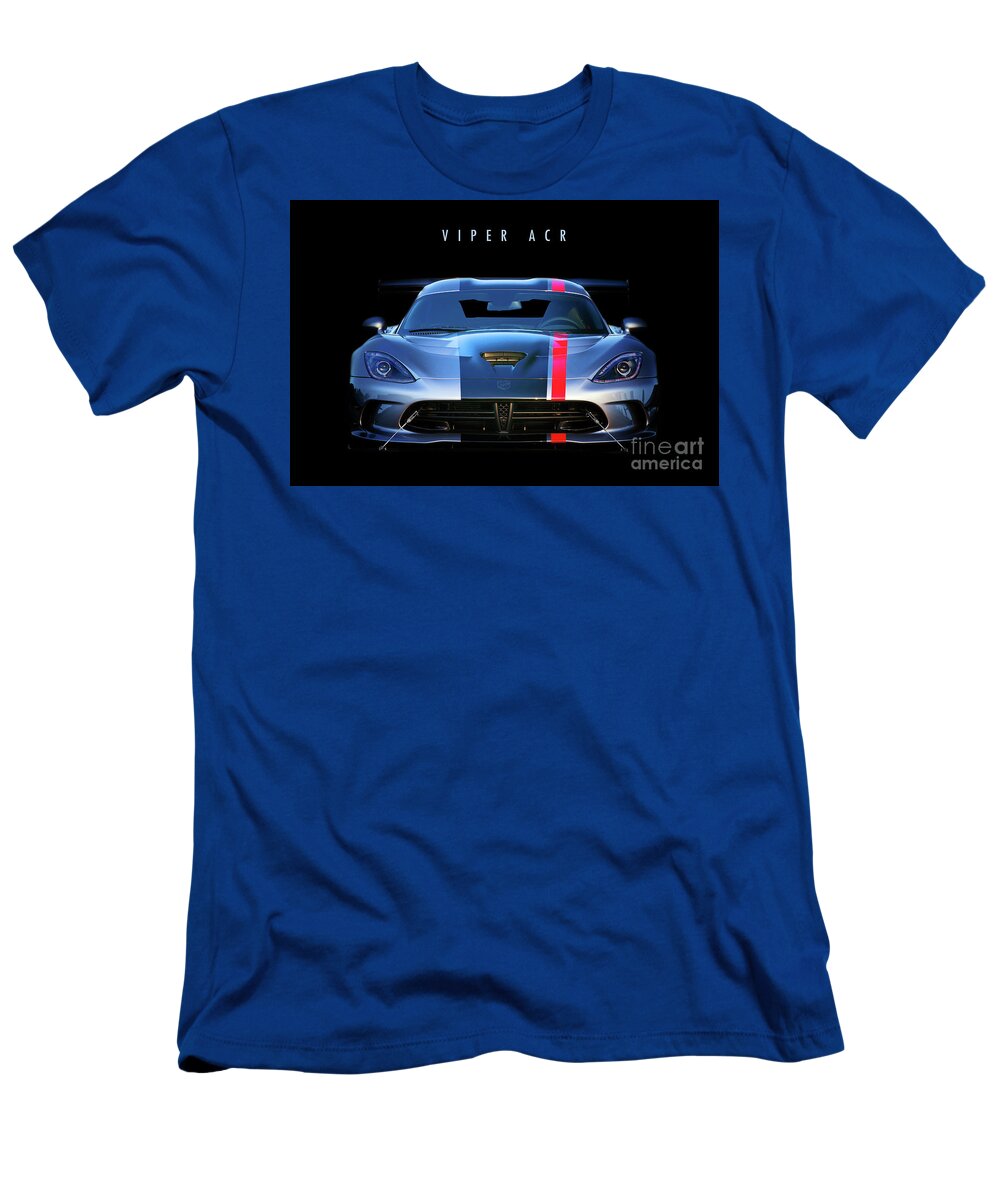 Dodge T-Shirt featuring the digital art Dodge Viper ACR by Airpower Art