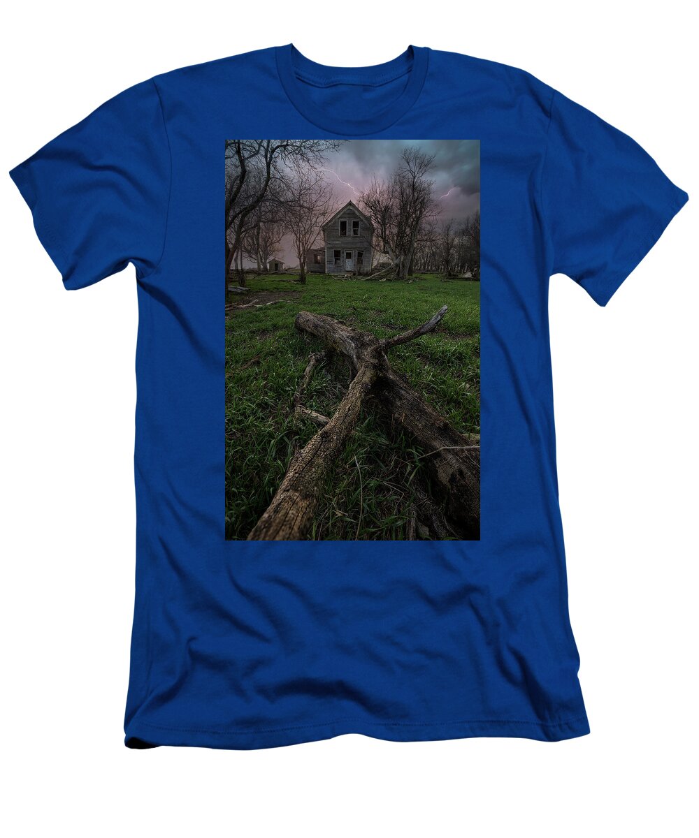 Abandoned T-Shirt featuring the photograph Doomed by Aaron J Groen