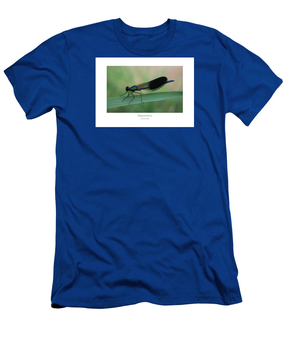 Dragonfly T-Shirt featuring the digital art Dragonfly by Julian Perry