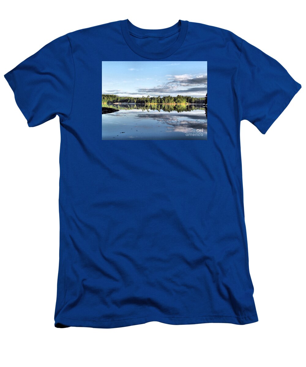 Mount Desert Campground T-Shirt featuring the photograph Dramatic Sunrise by Elizabeth Dow